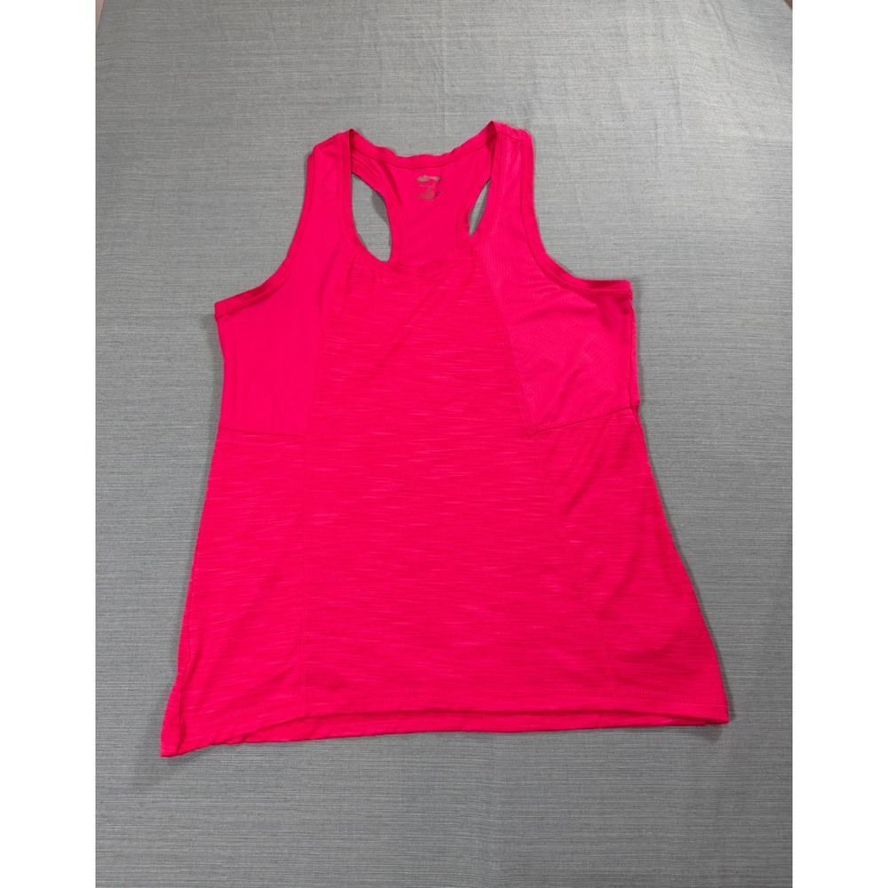 Cascade Sport Womens Pink Racerback Performance Tank Top Mesh Panels Size M